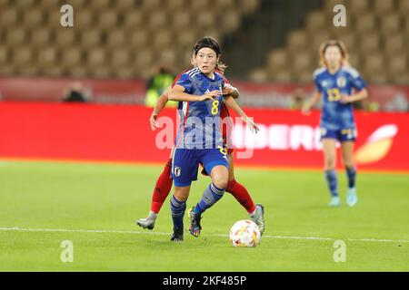 Séville, Espagne. 15th novembre 2022. Hikaru Naomoto (JPN) football : rencontre internationale amicale entre l'Espagne 1-0 Japon à l'Estadio la Cartuja à Séville, Espagne . Crédit: Mutsu Kawamori/AFLO/Alay Live News Banque D'Images