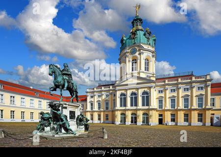 Reiterstandbild Kurfürstendamm Friedrich Wilhelm von Brandenburg, Schloß Charlottenburg, Berlin, Allemagne Banque D'Images