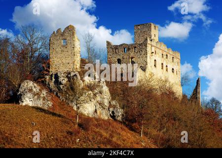 Niederhaus Landkreis Burgruine • Donau-Ries, Bayern, Deutschland Banque D'Images