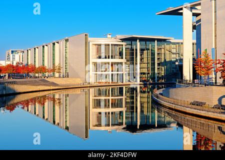 Berlin, Bundestag, Regierungsviertel, Berlin-Mitte, Architektur, Gebäude, Parlamentsgebäude, Paul-Löbe-Haus, Banque D'Images