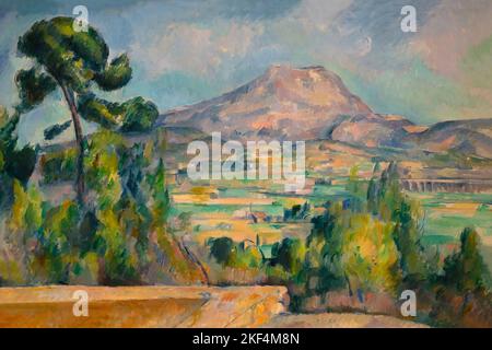 Montagne Sainte-victoire, Paul Cézanne, vers 1890, Musée d'Orsay, Paris, France, Europe Banque D'Images