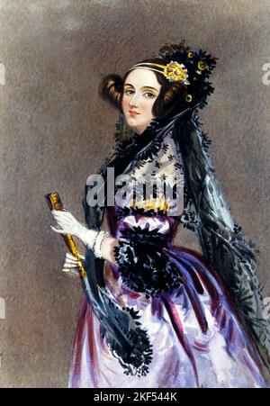 ADA Lovelace, par Alfred Edward Chalon. c1840 Banque D'Images