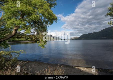Lumière du soir à Glencoe Bay Ullswater dans le magnifique Lake District Cumbria Banque D'Images