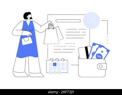 Illustration du vecteur de concept abstrait de report de paiement. Illustration de Vecteur