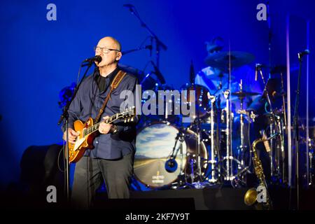 Mark Knopfler en direct au Palau Sant Jordi Banque D'Images