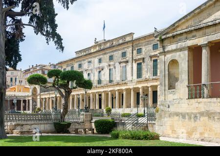 Musée d'Art asiatique de Corfou, Palea Anaktora, la vieille ville de Corfou, Corfou (Kerkyra), Iles Ioniennes, Grèce Banque D'Images