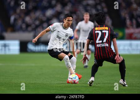 Saitama, Japon. 16th novembre 2022. Makoto Hasebe (Francfort) football : Bundesliga Japan Tour 2022 Match entre les diamants rouges Urawa 4-2 Eintracht Frankfurt au Saitama Stadium 2002 à Saitama, Japon . Crédit: Naoki Morita/AFLO SPORT/Alay Live News Banque D'Images