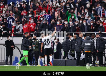 Saitama, Japon. 16th novembre 2022. Makoto Hasebe (Francfort) football : Bundesliga Japan Tour 2022 Match entre les diamants rouges Urawa 4-2 Eintracht Frankfurt au Saitama Stadium 2002 à Saitama, Japon . Crédit: Naoki Morita/AFLO SPORT/Alay Live News Banque D'Images