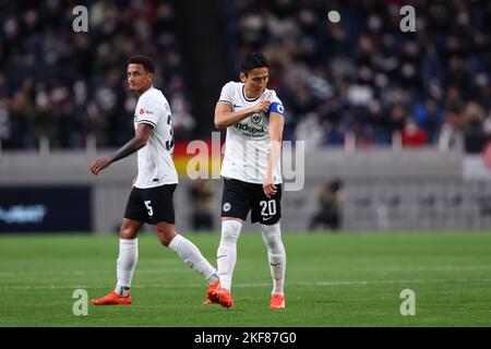 Saitama, Japon. 16th novembre 2022. Makoto Hasebe (Francfort) football : Bundesliga Japan Tour 2022 Match entre les diamants rouges Urawa 4-2 Eintracht Frankfurt au Saitama Stadium 2002 à Saitama, Japon . Crédit: Naoki Morita/AFLO SPORT/Alay Live News Banque D'Images