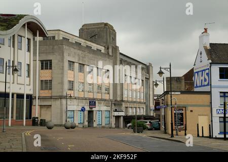 Centre-ville de Mansfield, Derbyshire, Royaume-Uni Banque D'Images