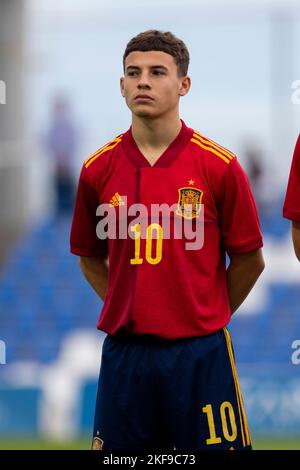 GHARBI ISMAEL, ESPAGNE U19 contre ARABIE SAOUDITE U20, hommes, match amical, Wek de football, Pinatar Arena football Center. Espagne, région de Murcia, San Pedro de Banque D'Images