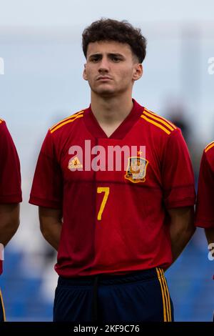 BLANCO FABIO, ESPAGNE U19 contre ARABIE SAOUDITE U20, hommes, match amical, Wek de football, Pinatar Arena football Center. Espagne, région de Murcia, San Pedro del Banque D'Images