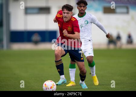 JURADO MARC, ESPAGNE U19 contre ARABIE SAOUDITE U20, hommes, match amical, Wek de football, Pinatar Arena football Center. Espagne, région de Murcia, San Pedro del Banque D'Images