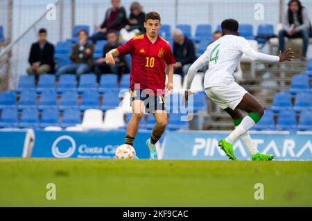 GHARBI ISMAEL, ESPAGNE U19 contre ARABIE SAOUDITE U20, hommes, match amical, Wek de football, Pinatar Arena football Center. Espagne, région de Murcia, San Pedro de Banque D'Images