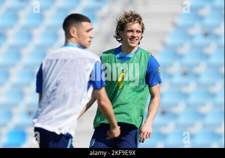 Conor Gallagher d'Angleterre lors d'une séance d'entraînement au stade du club sportif Al Wakrah à Al Wakrah, au Qatar. Date de la photo: Jeudi 17 novembre 2022. Banque D'Images