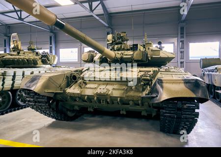Char russe au Musée de l'équipement militaire. Musée des chars et des véhicules blindés à Patriot Banque D'Images