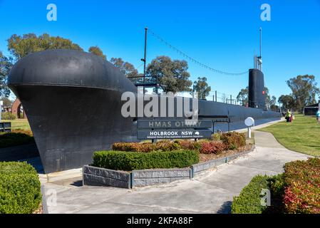 La ville rurale intérieure avec le sous-marin - Holbrook, Nouvelle-Galles du Sud, Nouvelle-Galles du Sud, Nouvelle-Galles du Sud, Australie Banque D'Images