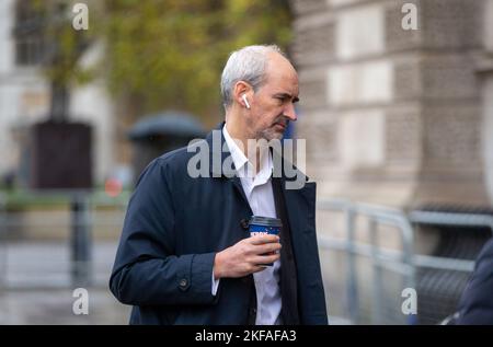 Londres, Angleterre, Royaume-Uni. 17th novembre 2022. Le secrétaire permanent du Trésor JAMES BOWLER est vu à Westminster. (Image de crédit : © Tayfun Salci/ZUMA Press Wire) Banque D'Images