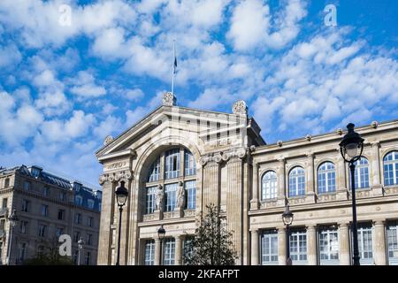 Paris, la Gare du Nord, façade de la gare dans le centre Banque D'Images