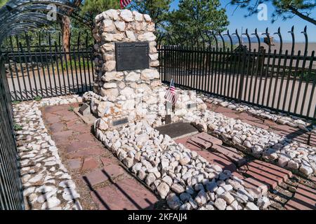 Golden, Colorado - 8 août 2022 : tombe d'un soldat, d'un chasseur de buffles et du showman sauvage de l'Ouest William Frederick, cody « Buffalo Bill », au sommet du mont Lookout Banque D'Images