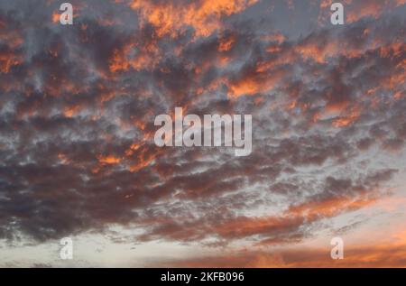 Manning Dusk Glowing Sky Scape Banque D'Images