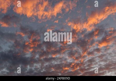 Manning Dusk Glowing Sky Scape Banque D'Images