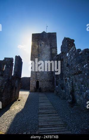 Les ruines du château de Mugdock en Écosse Banque D'Images