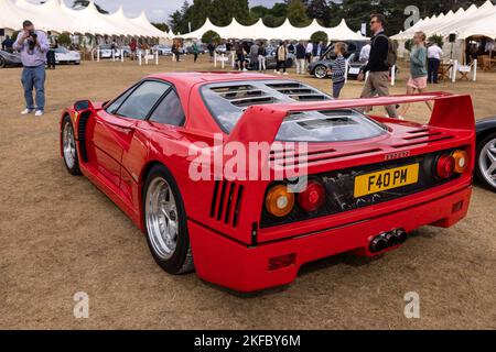 Ferrari F40 ‘F40 PM’ exposée au salon automobile Concours d’élégance qui s’est tenu au Palais de Blenheim le 4th septembre 2022. Banque D'Images