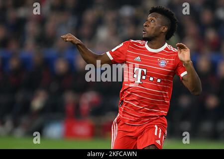 GELSENKIRCHEN - Kingsley Coman du FC Bayern Munchen pendant le match de Bundesliga entre le FC Schalke 04 et le FC Bayern MŸnchen à Veltins-Arena sur 12 novembre 2022 à Gelsenkirchen, Allemagne. AP | hauteur néerlandaise | GERRIT DE COLOGNE Banque D'Images