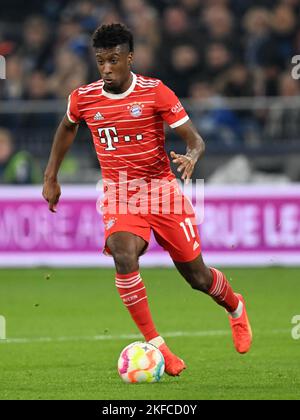 GELSENKIRCHEN - Kingsley Coman du FC Bayern Munchen pendant le match de Bundesliga entre le FC Schalke 04 et le FC Bayern MŸnchen à Veltins-Arena sur 12 novembre 2022 à Gelsenkirchen, Allemagne. AP | hauteur néerlandaise | GERRIT DE COLOGNE Banque D'Images