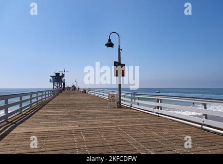 San Clemente Pier dans le comté d'Orange, Californie, États-Unis Banque D'Images