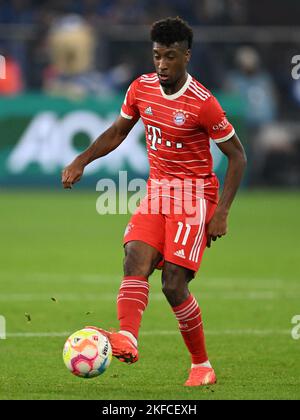 GELSENKIRCHEN - Kingsley Coman du FC Bayern Munchen pendant le match de Bundesliga entre le FC Schalke 04 et le FC Bayern Munich à Veltins-Arena sur 12 novembre 2022 à Gelsenkirchen, Allemagne. AP | hauteur néerlandaise | GERRIT DE COLOGNE Banque D'Images