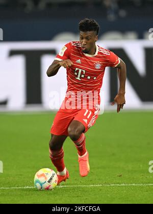 GELSENKIRCHEN - Kingsley Coman du FC Bayern Munchen pendant le match de Bundesliga entre le FC Schalke 04 et le FC Bayern MŸnchen à Veltins-Arena sur 12 novembre 2022 à Gelsenkirchen, Allemagne. AP | hauteur néerlandaise | GERRIT DE COLOGNE Banque D'Images