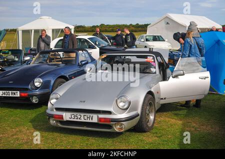 TVR série S voiture de sport britannique fabriquée à Blackpool en Angleterre au Royaume-Uni Banque D'Images