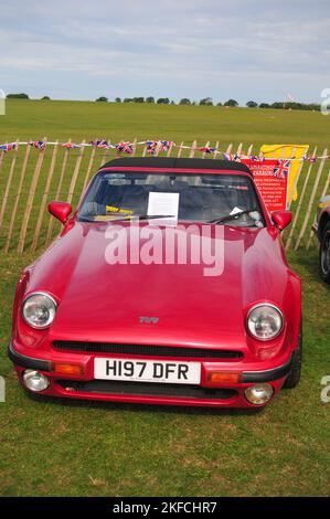 TVR série S voiture de sport britannique fabriquée à Blackpool en Angleterre au Royaume-Uni Banque D'Images