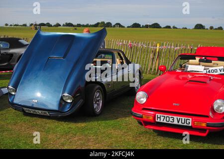 TVR série S voiture de sport britannique fabriquée à Blackpool en Angleterre au Royaume-Uni Banque D'Images