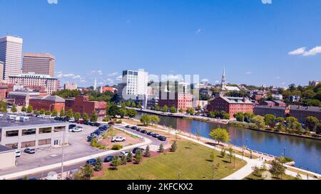 Une belle vue sur le Providence innovation District Park à Rhode Island, États-Unis d'Amérique Banque D'Images