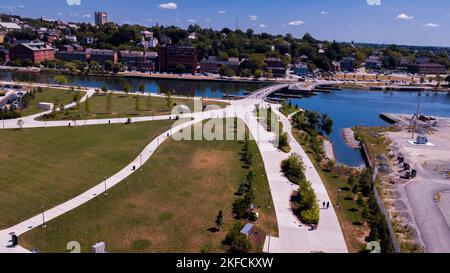 Une belle vue sur le Providence innovation District Park à Rhode Island, États-Unis d'Amérique Banque D'Images