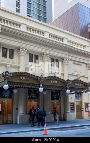 Le théâtre James Earl Jones était autrefois le Cort, 2022, NYC, Etats-Unis Banque D'Images