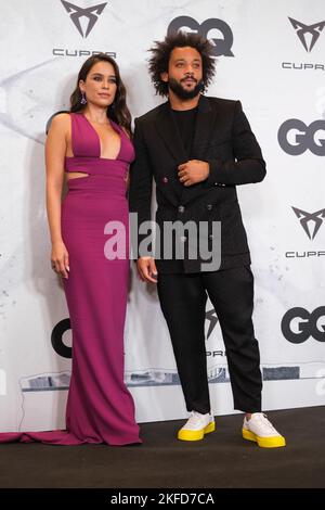 Madrid, Espagne. 17th novembre 2022. Clarice Alves et Marcelo Vieira assistent aux prix « hommes de l'année GQ » 2022 à l'hôtel Palace de Madrid. Crédit : SOPA Images Limited/Alamy Live News Banque D'Images