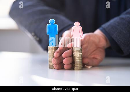 L'égalité de l'argent et la séparation des finances dans le divorce Banque D'Images