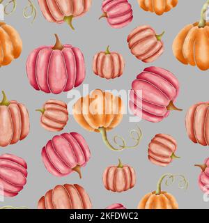 Citrouilles à motif répétitif gris Banque D'Images
