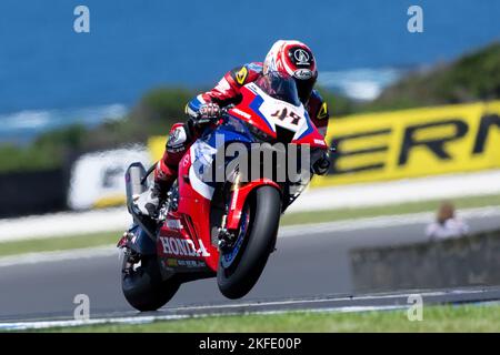 Phillip Island, Australie, 18 novembre 2022. Axel Bassani d'Italie sur le circuit Motocorsa Racing Ducati lors du Championnat du monde de Superbike 2022 de FIM au circuit de Phillip Island sur 18 novembre 2022 à Phillip Island, en Australie. Crédit : Dave Helison/Speed Media/Alamy Live News Banque D'Images