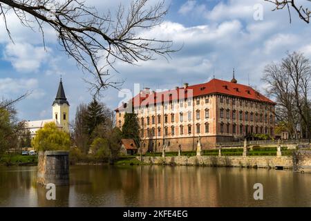 Libochovice Palace en République tchèque Banque D'Images