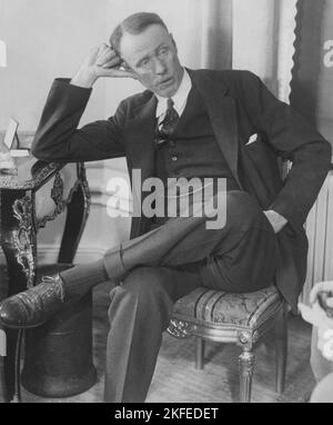 Sinclair Lewis. Écrivain et dramaturge américain. Né le 7 1885 février au 10 1951 janvier. Il est devenu le premier écrivain des États-Unis à recevoir le prix Nobel de littérature. Il est surtout connu pour ses romans main Street, Babbitt, Arrowsmith, Elmer Gantry, Dodsworth et cela ne peut pas se produire ici. 1930 Banque D'Images