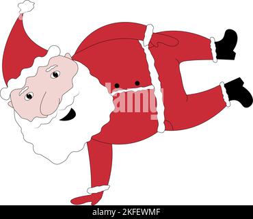 Joyeux noël fou drôle Père noël Banque D'Images