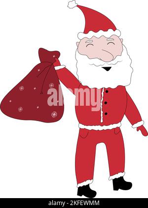 Joyeux noël fou drôle Père noël Banque D'Images