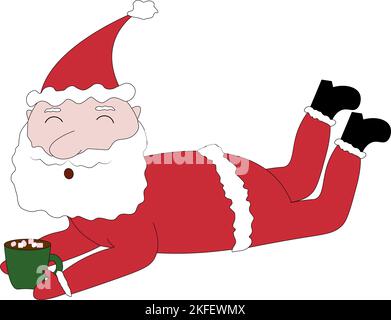 Joyeux noël fou drôle Père noël Banque D'Images