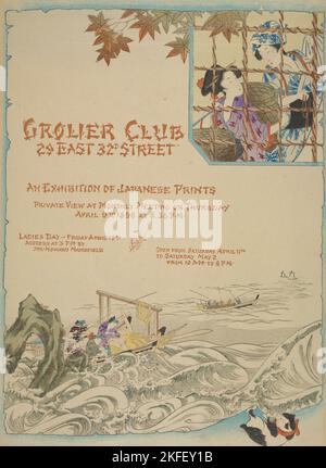 Club Grolier. [..] Une exposition de gravures japonaises, C1896. Banque D'Images