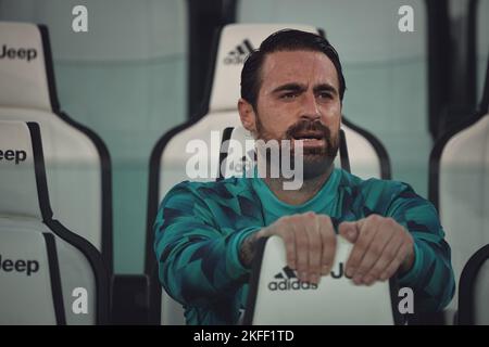 Carlo Pinoglio (Juventus) lors du match de football Serie A entre Juventus et Empoli au stade Allianz, le 21 octobre 2022 à Turin, en Italie Banque D'Images